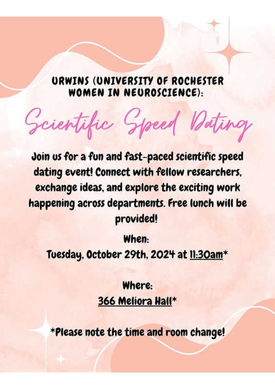 Scientific speed dating flyer